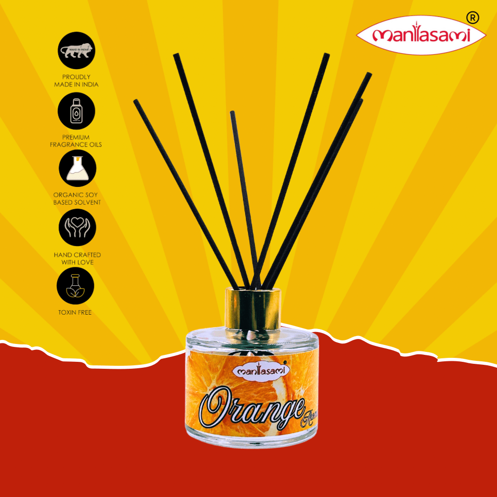 Orange Citrus Bliss Reed Diffuser: Energize Your Space - LargAroma
