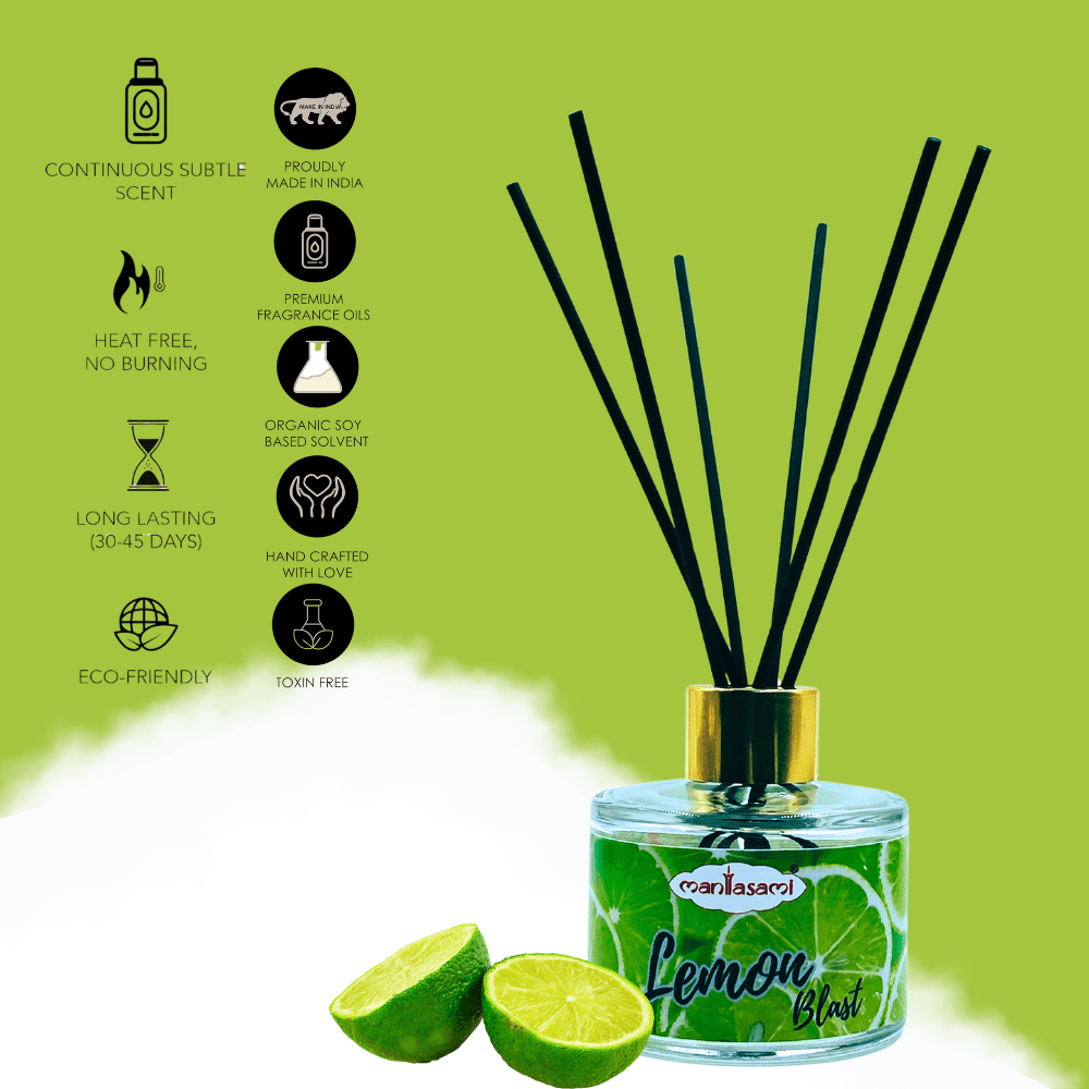 Reed Diffuser Set – 120 ML | Lemon Fragrance - LargAroma