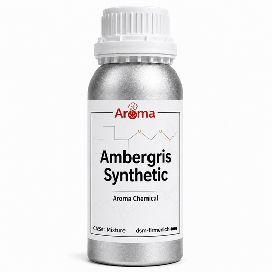Ambergris Synthetic aroma chemical in aluminium bottle - LargAroma India