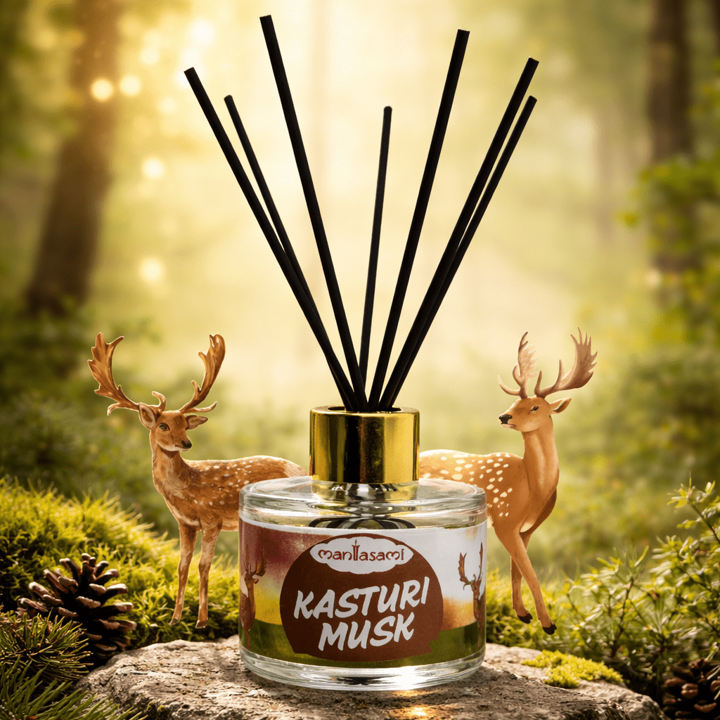 Kasturi Musk Luxury Reed Diffuser - LargAroma
