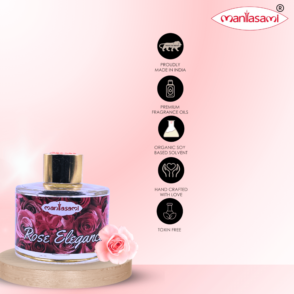 Rose Fragrance Reed Diffuser - LargAroma