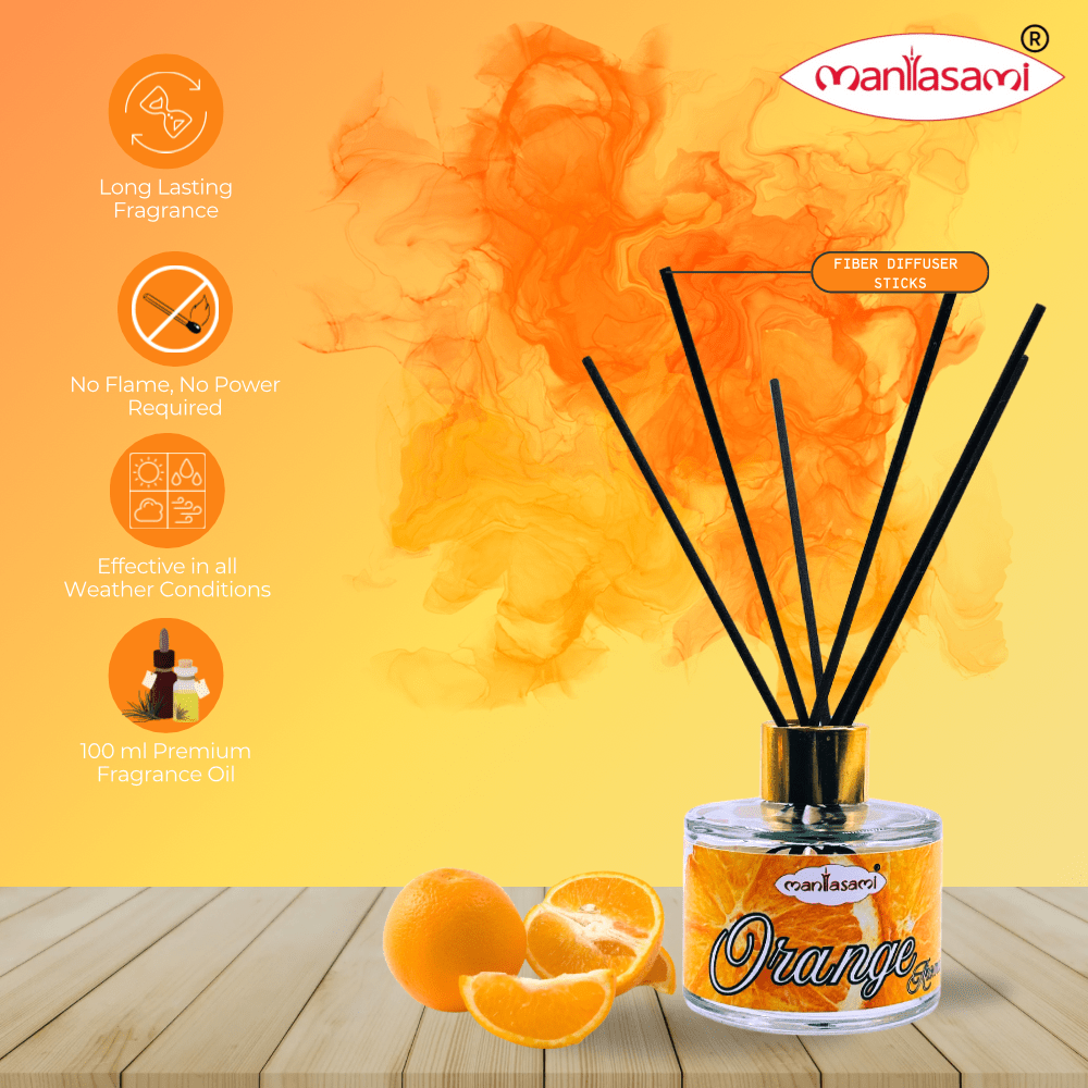 Orange Citrus Bliss Reed Diffuser: Energize Your Space - LargAroma