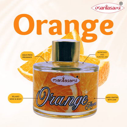 Orange Citrus Bliss Reed Diffuser: Energize Your Space - LargAroma