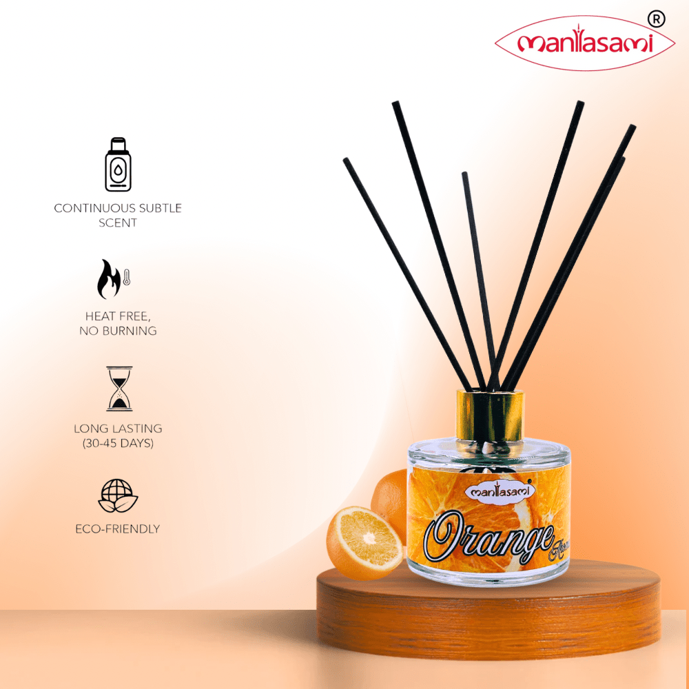Orange Citrus Bliss Reed Diffuser: Energize Your Space - LargAroma
