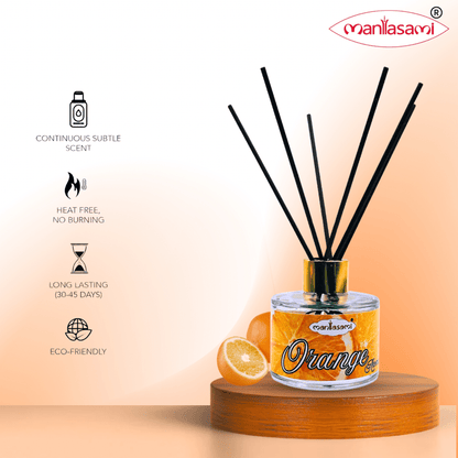 Orange Citrus Bliss Reed Diffuser: Energize Your Space - LargAroma