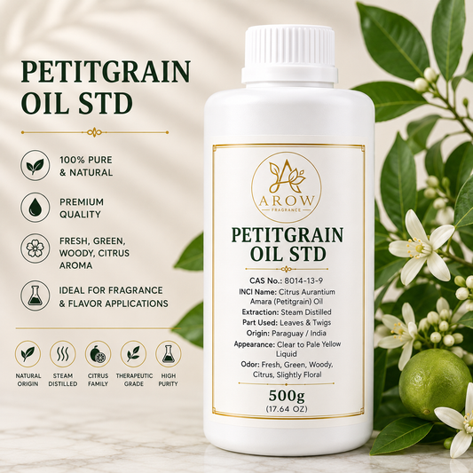 Petitgrain Oil Std – Fresh Woody Citrus Essential Oil for Perfumery & Aromatherapy