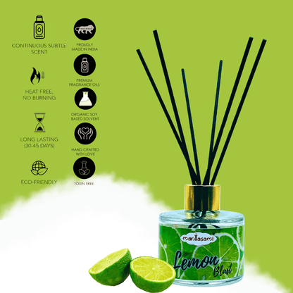 Reed Diffuser Set – 120 ML | Lemon Fragrance - LargAroma