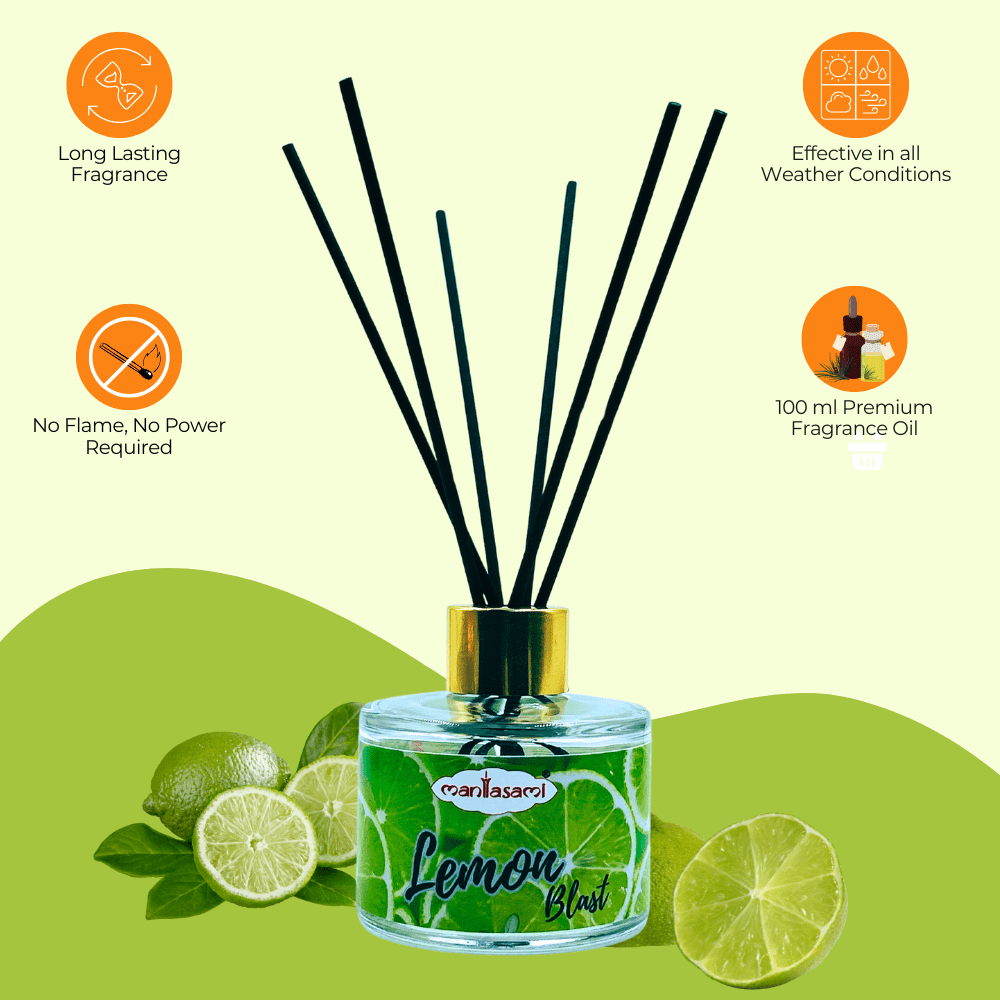 Reed Diffuser Set – 120 ML | Lemon Fragrance - LargAroma